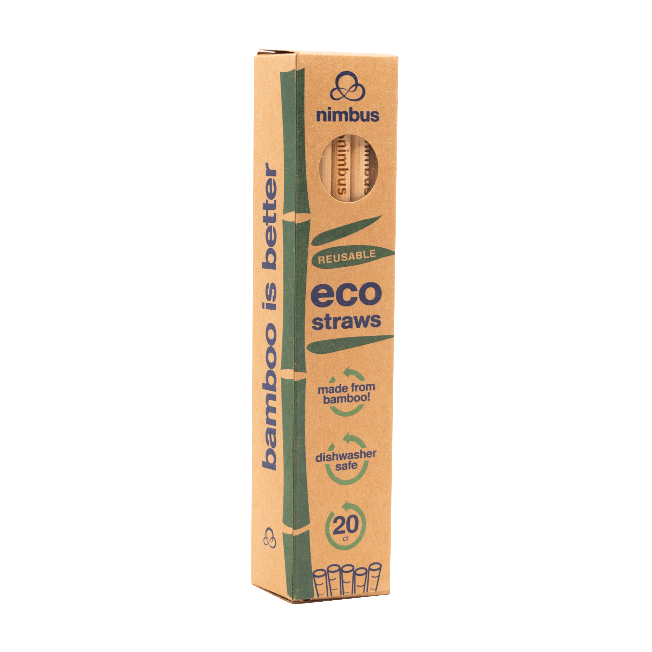 Reusable Bamboo Straws Set of 12 | Jungle Straws